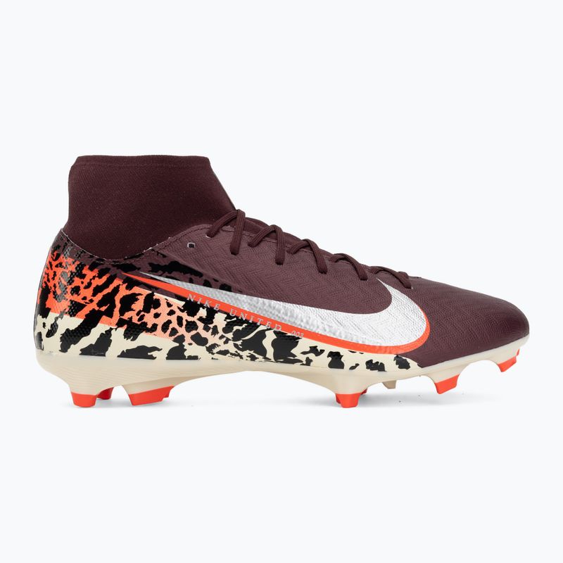Scarpe da calcio da uomo Nike United Mercurial Superfly 10 Academy MG burgundy crush/metallic silver 2