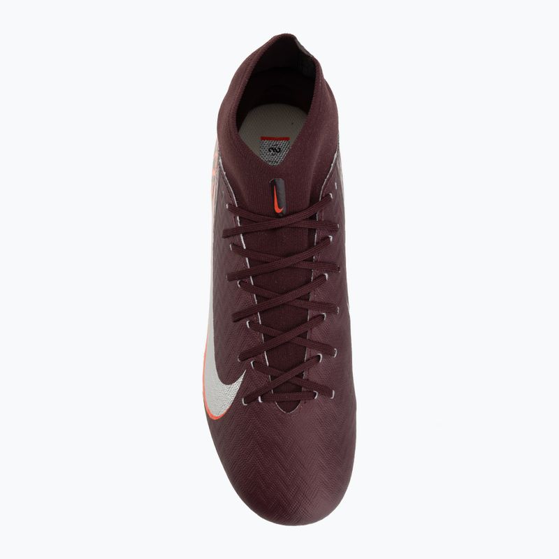 Scarpe da calcio da uomo Nike United Mercurial Superfly 10 Academy MG burgundy crush/metallic silver 5