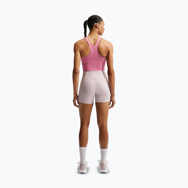 Maglia da running da donna Nike Tempo Medium Support Cropped Sports Bra peony 3