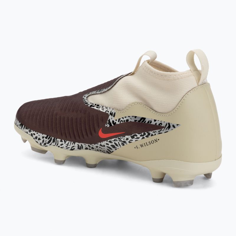 Scarpe da calcio per bambini Nike United Jr. Phantom 6 High Academy MG burgundy crush/fossil/university red 3