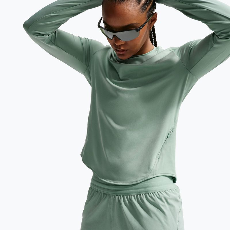 Pantaloncini da corsa da donna Nike Swift Mid-Rise 2in1 steam/mineral slate 4