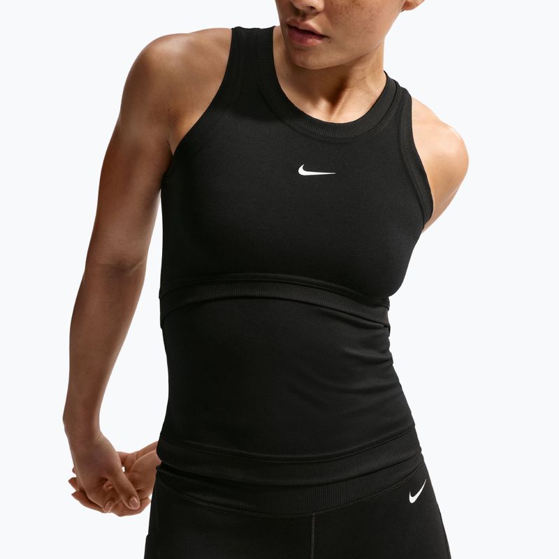 Maglietta da allenamento da donna Nike One Dri-Fit black/black/white 4