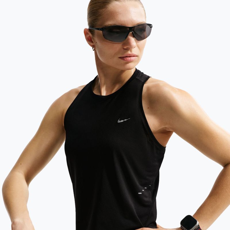 Maglietta da corsa da donna Nike Swift Breathe Dri-Fit black/black/white 5