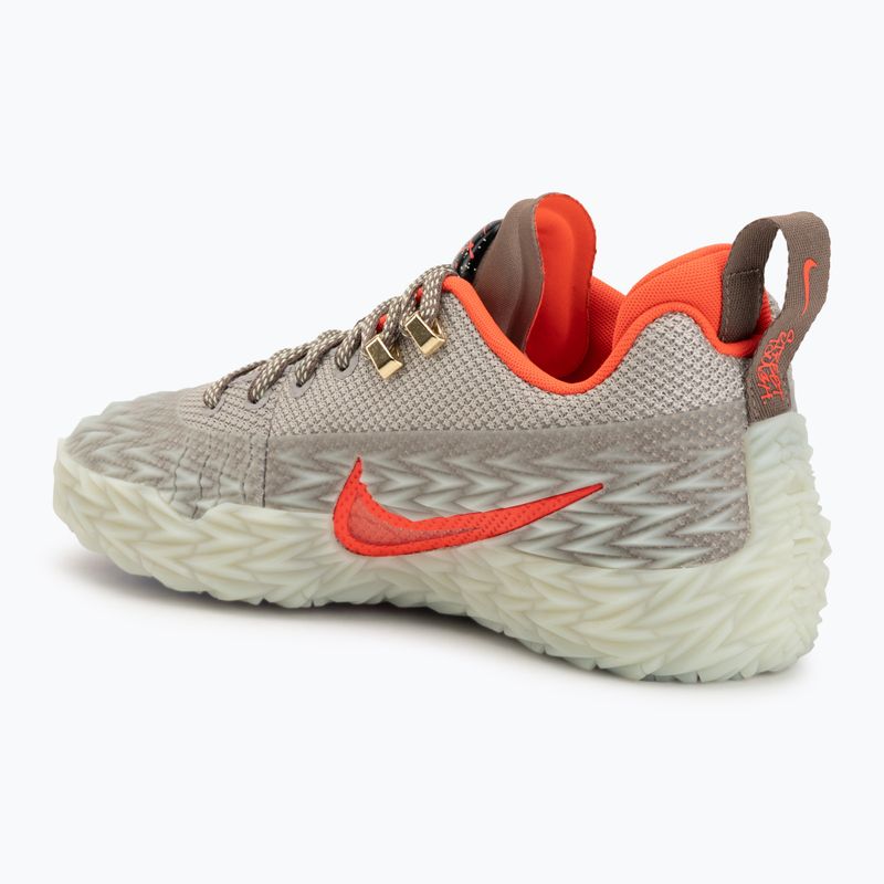 Scarpe da basket da uomo Nike S.T. Flare 2 college grey/volt tint/metallic gold 3