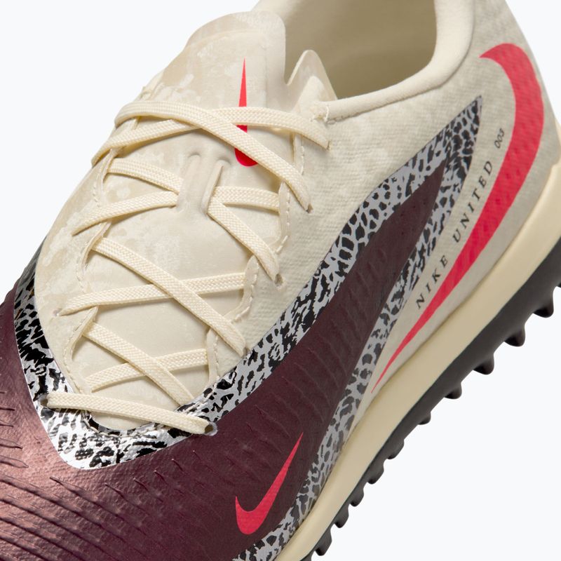 Scarpe da calcio da uomo Nike United Phantom 6 Low Academy TF burgundy crush/fossil/university red 2
