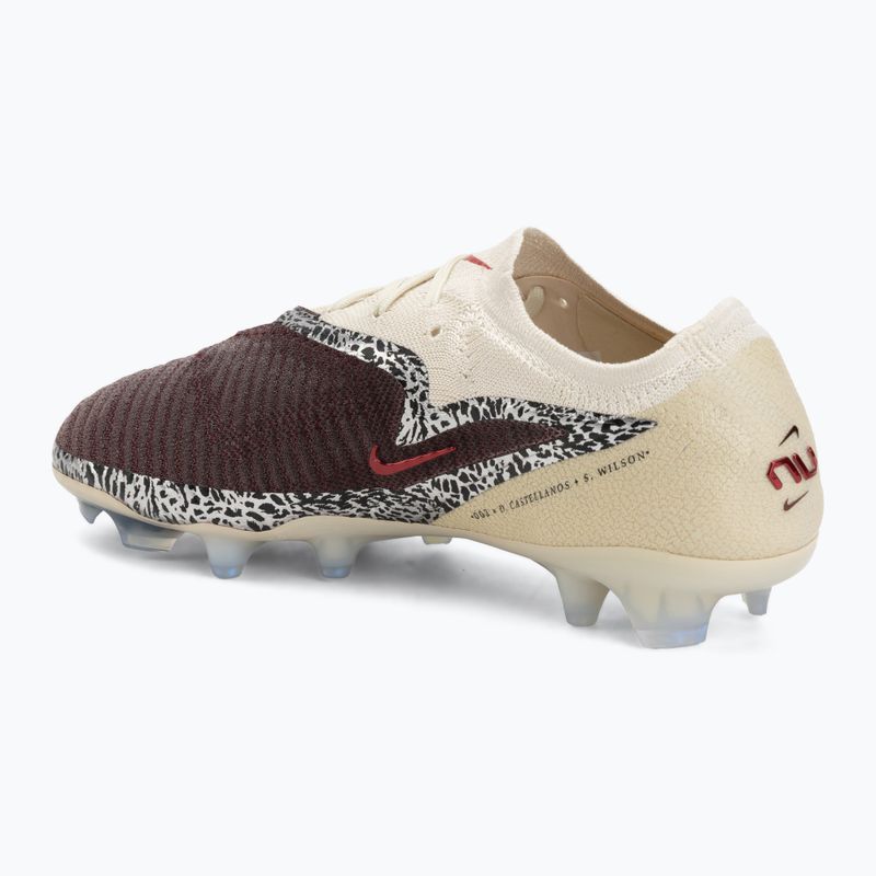 Scarpe da calcio da uomo Nike United Phantom 6 Low Elite FG burgundy crush/fossil/university red 3