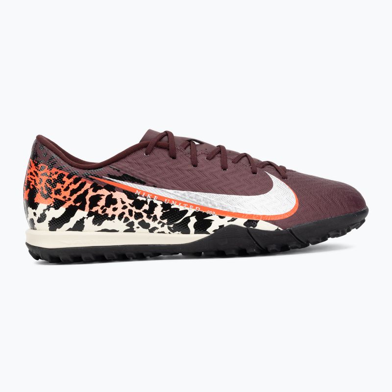 Scarpe da calcio da uomo Nike United Mercurial Vapor 16 Academy TF burgundy crush/metallic silver 2