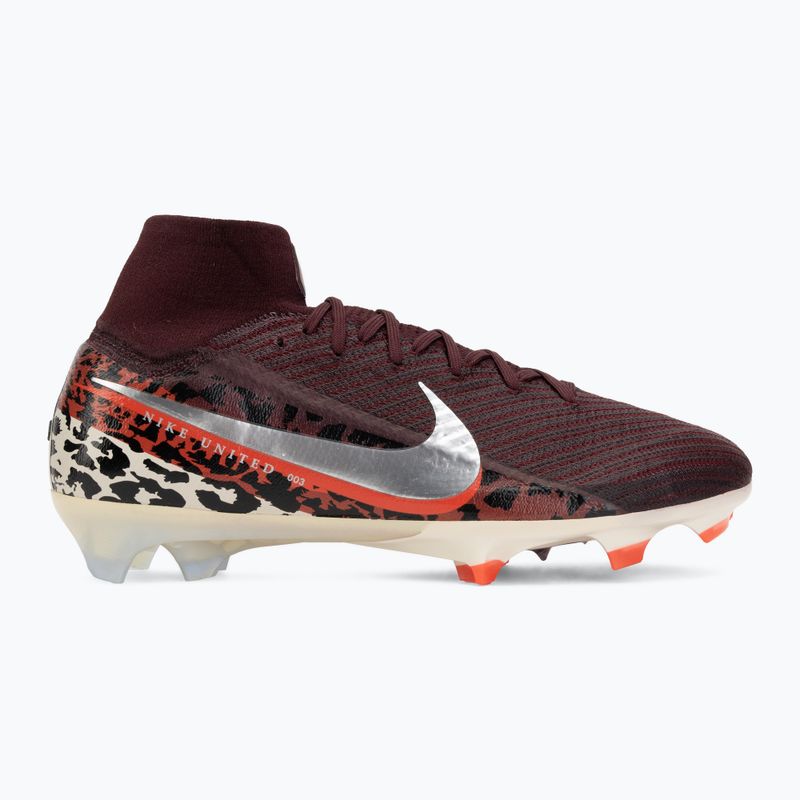 Scarpe da calcio da uomo Nike United Superfly 10 Elite burgundy crush/university red/fossil/metal silver 2