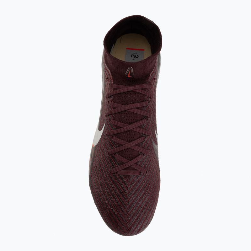 Scarpe da calcio da uomo Nike United Superfly 10 Elite burgundy crush/university red/fossil/metal silver 5