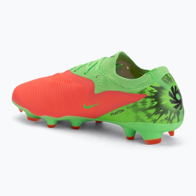 Scarpe da calcio da uomo Nike Phantom 6 Low Pro Erling Haaland FG hot punch/green strike/black 3