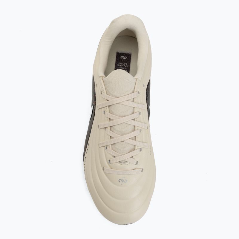 Scarpe da calcio per bambini Nike United Jr. Tiempo Maestro Academy MG fossil/burgundy crush/metallic silver 5