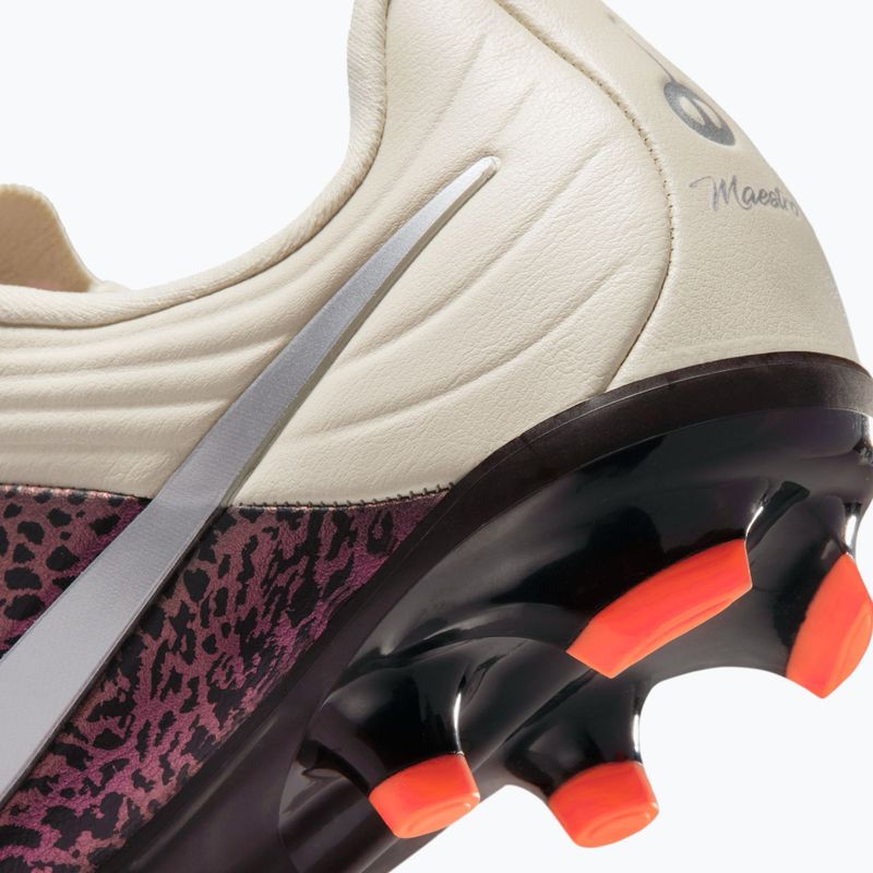 Scarpe da calcio per bambini Nike United Jr. Tiempo Maestro Academy MG fossil/burgundy crush/metallic silver 4