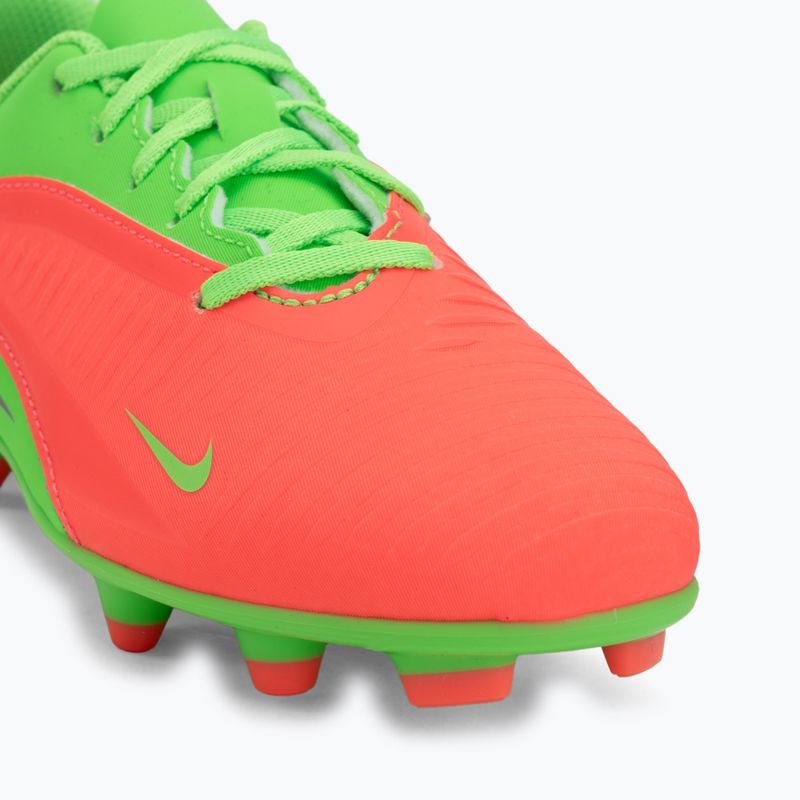 Scarpe da calcio per bambini Nike Jr. Phantom 6 Club Erling Haaland MG hot punch/green strike/black 7