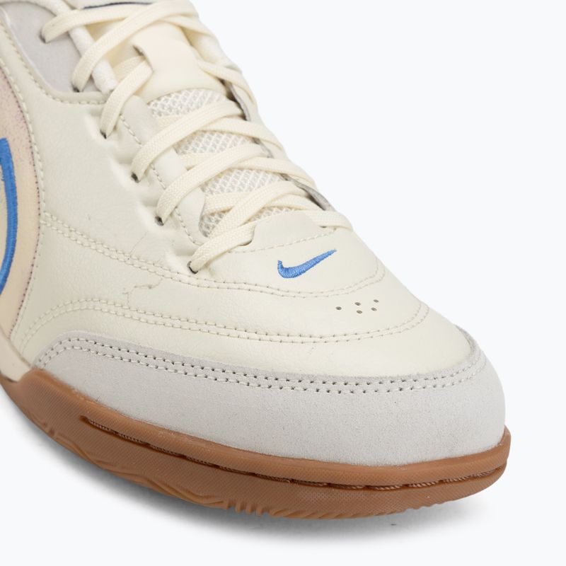 Scarpe da calcio da uomo Nike Tiempo Streetgato PRM IC coconut milk/gum medium brown/blue crystal 7