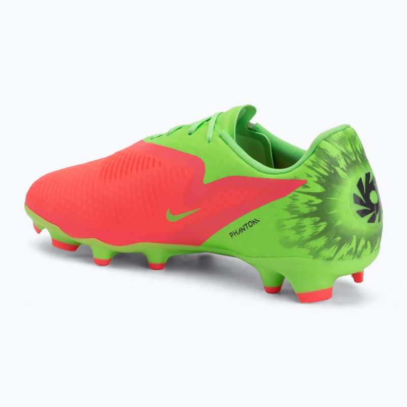 Scarpe da calcio da uomo Nike Phantom 6 Low Academy Erling Haaland FG hot punch/green strike/black 3