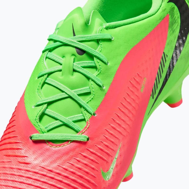 Scarpe da calcio da uomo Nike Phantom 6 Low Academy Erling Haaland FG hot punch/green strike/black 3