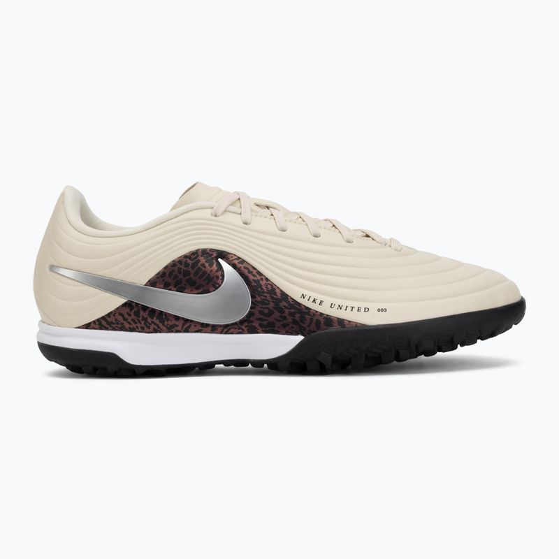 Scarpe da calcio da uomo Nike United Tiempo Maestro Academy TF fossil/burgundy crush/metallic silver 2