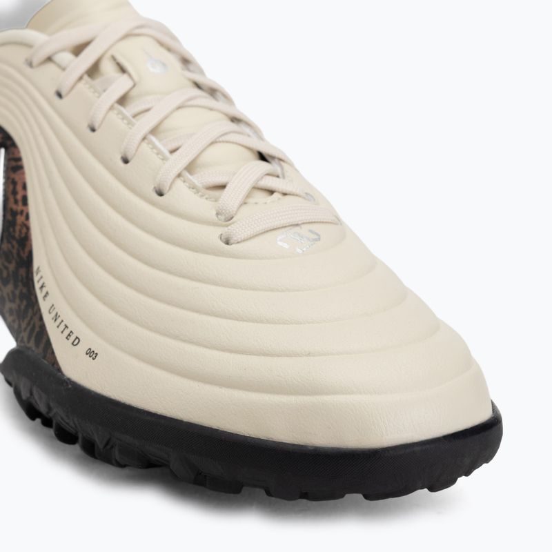 Scarpe da calcio da uomo Nike United Tiempo Maestro Academy TF fossil/burgundy crush/metallic silver 7