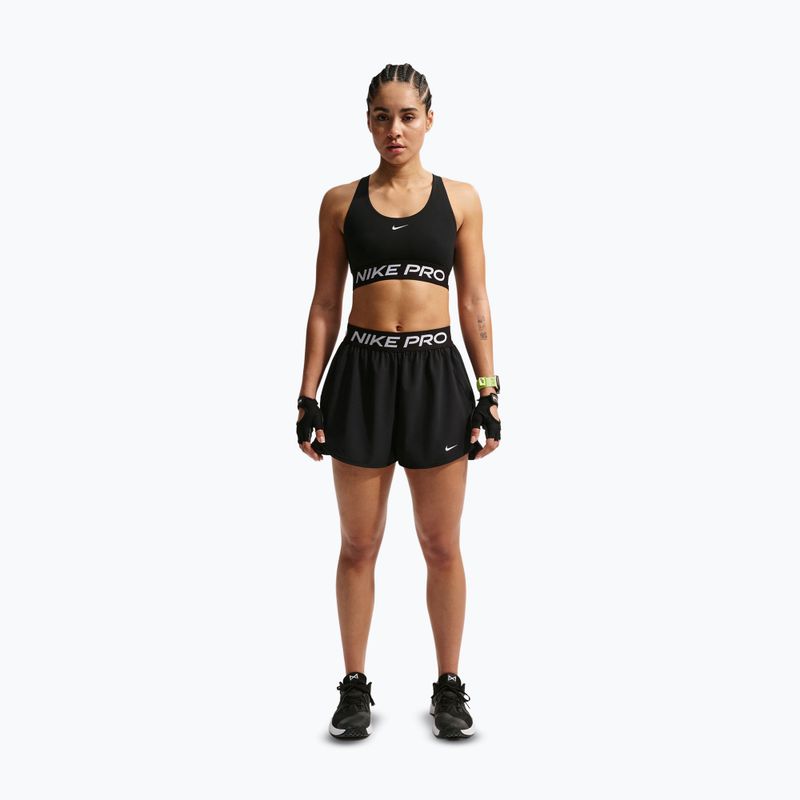 Pantaloncini da allenamento da donna Nike Pro 2in1 black/white 2