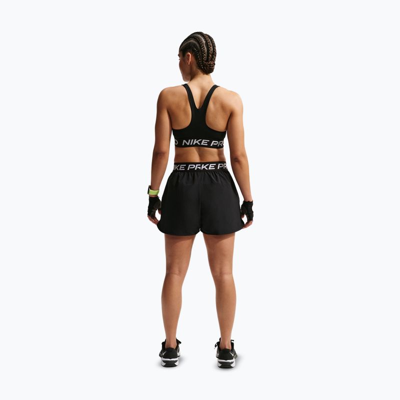 Pantaloncini da allenamento da donna Nike Pro 2in1 black/white 3
