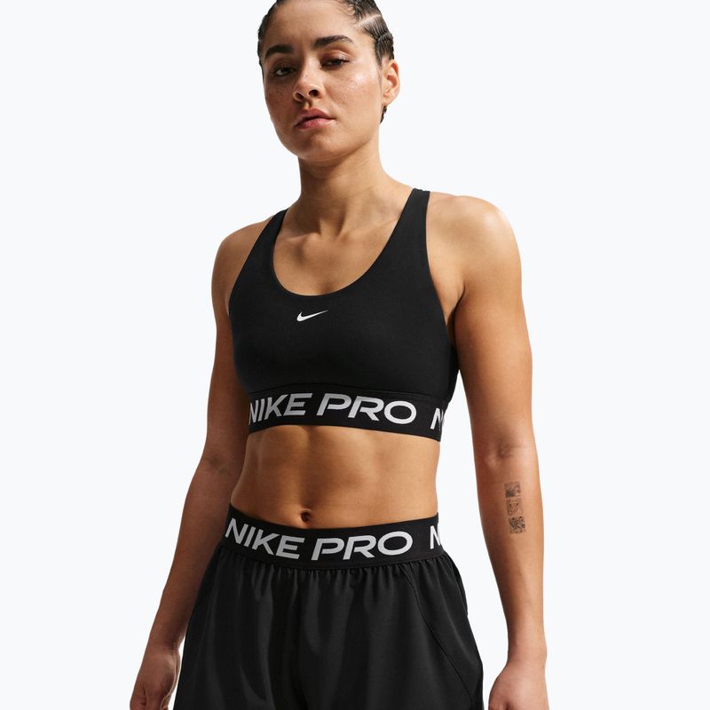 Pantaloncini da allenamento da donna Nike Pro 2in1 black/white 4
