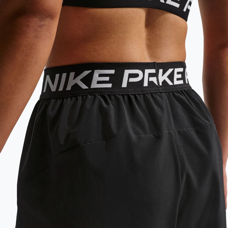 Pantaloncini da allenamento da donna Nike Pro 2in1 black/white 5