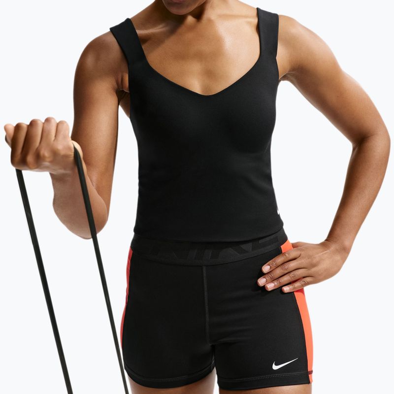 Maglietta da allenamento da donna Nike Pro Sculpt Medium Support Padded Tank black/white 12