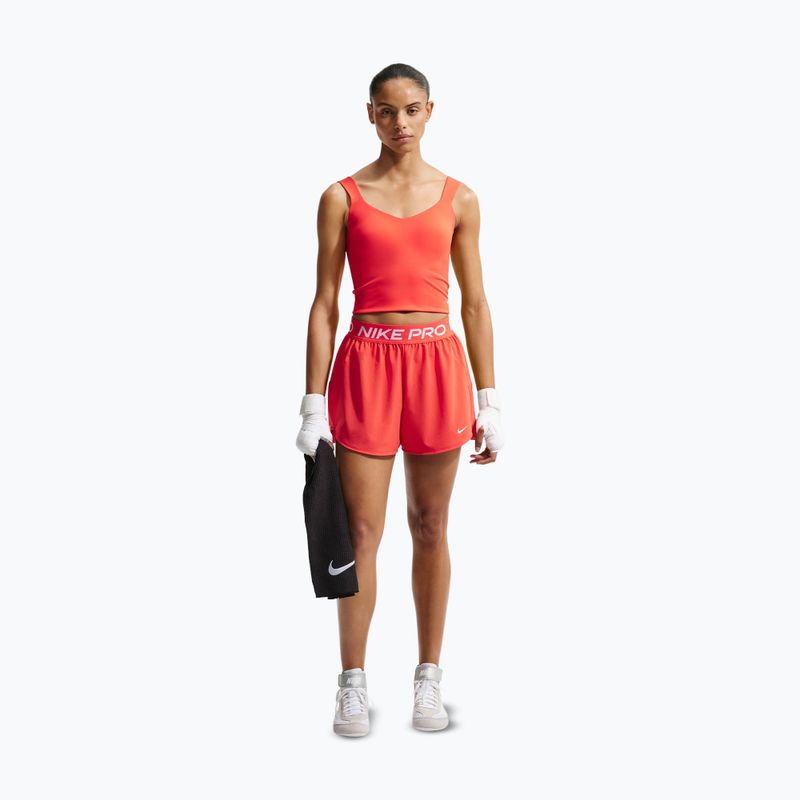Maglietta da allenamento da donna Nike Pro Sculpt Medium Support Padded Tank light crimson/white 2