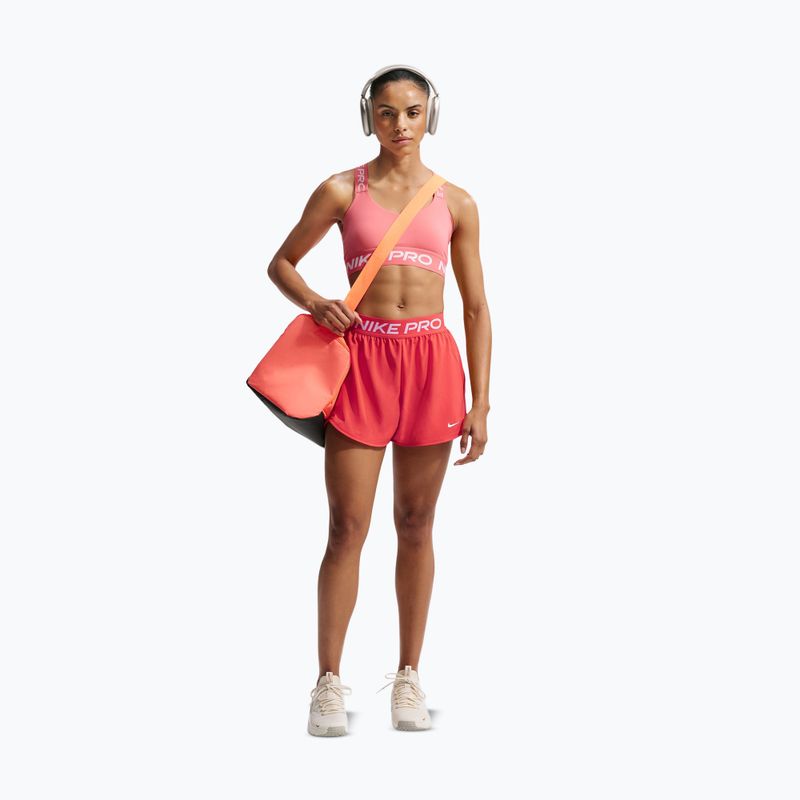 Pantaloncini da allenamento da donna Nike Pro 2in1 light crimson/white 2