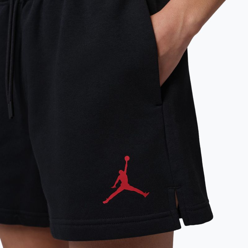 Pantaloncini da donna Jordan Fleece black/gym red 5