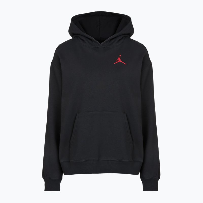 Felpa donna Jordan Fleece Hoodie black/gym red 6