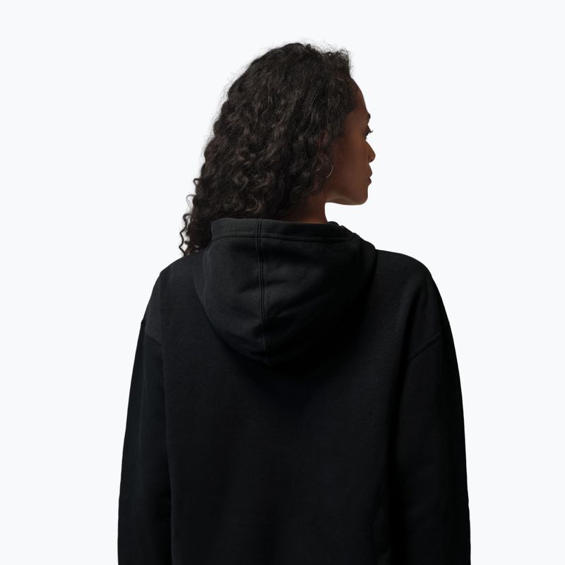 Felpa da donna Nike Jordan Fleece Hoodie black/gym red 3