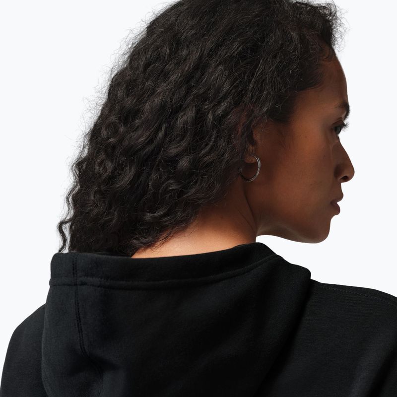 Felpa donna Jordan Fleece Hoodie black/gym red 5