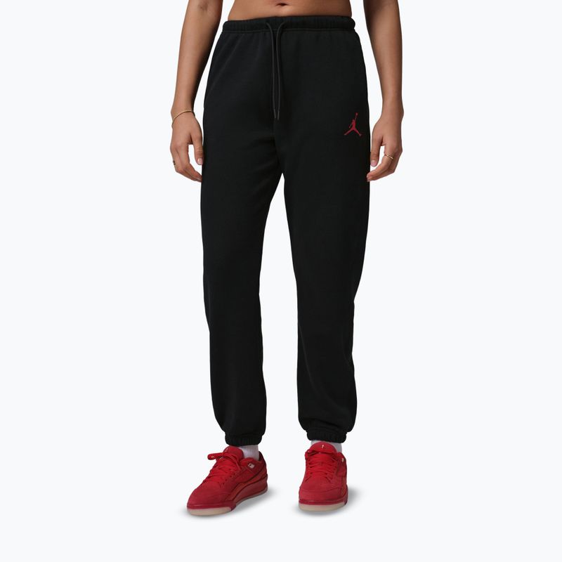 Pantaloni da donna Jordan Fleece black/gym red