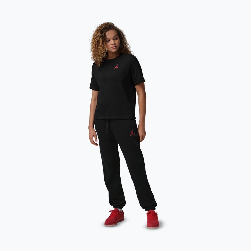 Spodnie damskie Nike Jordan Fleece black/gym red 2