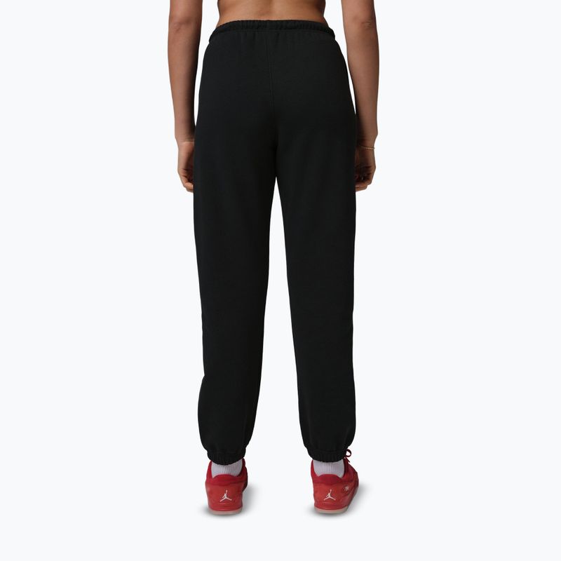 Pantaloni da donna Jordan Fleece black/gym red 3