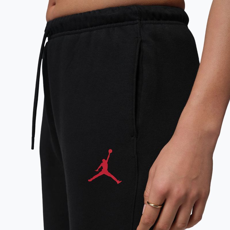 Pantaloni da donna Jordan Fleece black/gym red 4