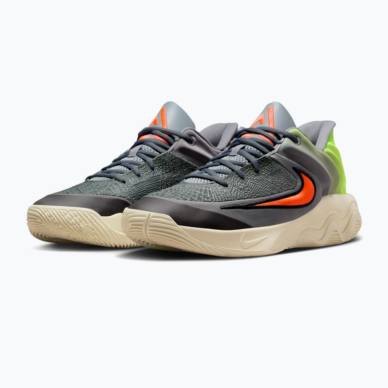 Scarpe da basket uomo Nike Giannis Immortality 4 Cool Grey/Volt/Total Crimson 3