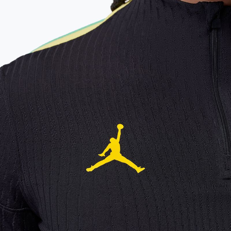 Maglia a maniche lunghe da calcio uomo Brazil Strike Elite Jordan Dri-Fit Drill Top black/yellow pulse/light mint/P109C 6