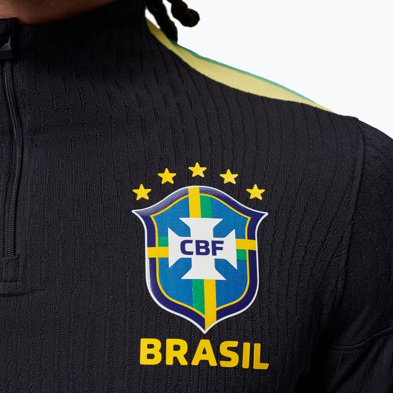 Maglia a maniche lunghe da calcio uomo Brazil Strike Elite Jordan Dri-Fit Drill Top black/yellow pulse/light mint/P109C 7
