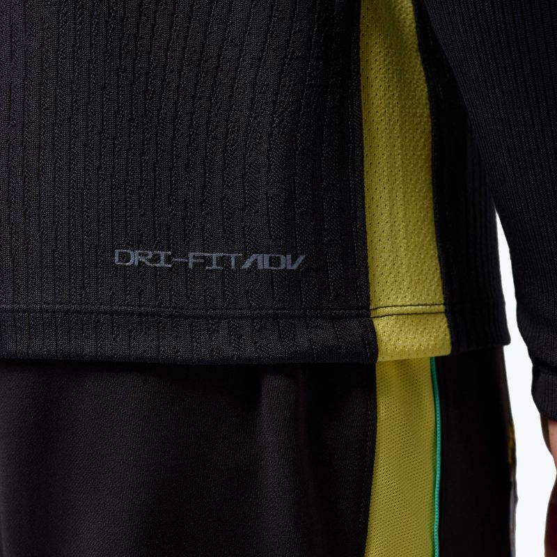 Maglia a maniche lunghe da calcio uomo Brazil Strike Elite Jordan Dri-Fit Drill Top black/yellow pulse/light mint/P109C 9
