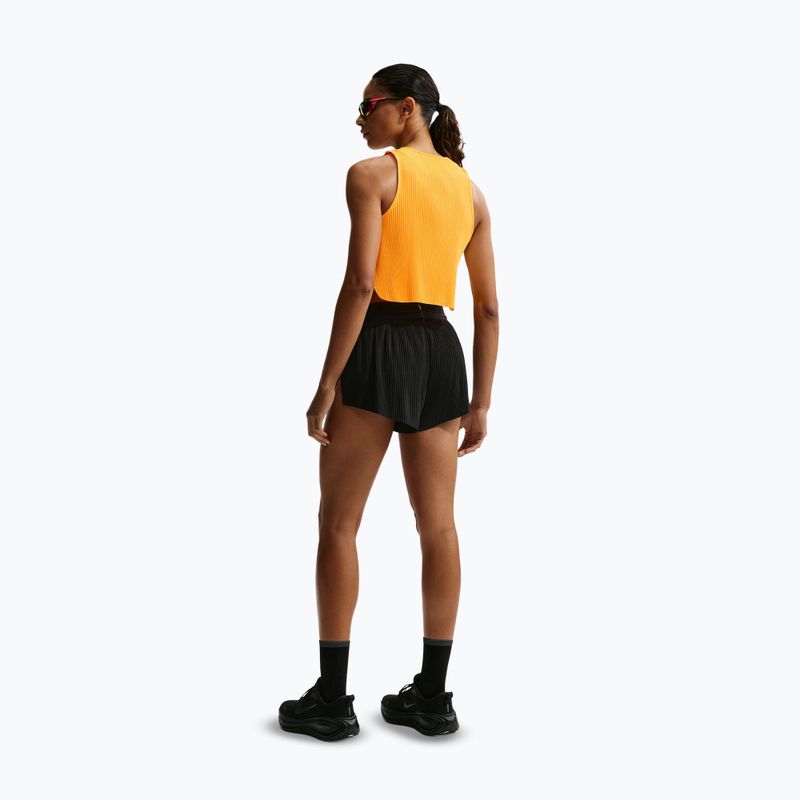 Top da corsa donna Nike AeroSwift Dri-Fit ADV Cropped Tank Top laser orange/black 3