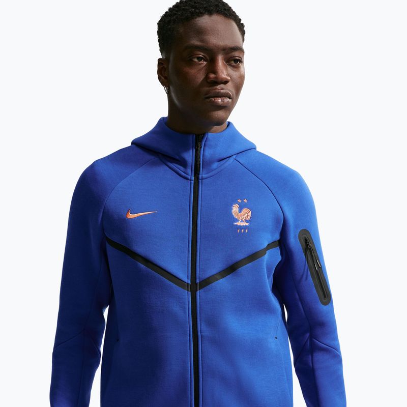 Felpa da uomo Nike FFF Tech Fleece Windrunner Full Zip game royal/metallic copper 4