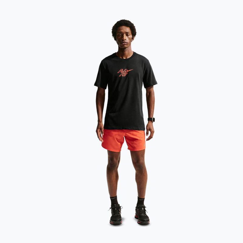 Maglietta da corsa da uomo Nike AeroSwift Dri-Fit black/bright crimson 2