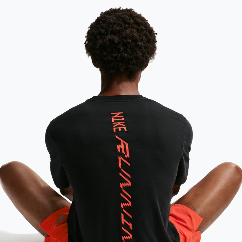 Maglietta da corsa da uomo Nike AeroSwift Dri-Fit black/bright crimson 6