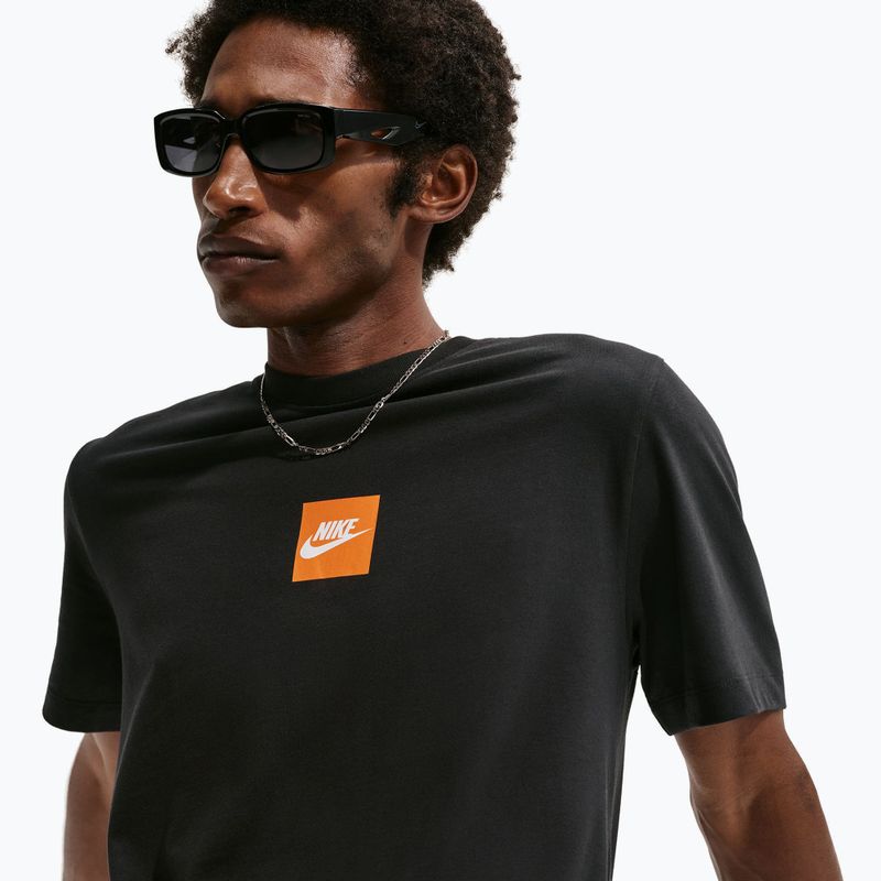 T-shirt da uomo Nike Sportswear black/white 4