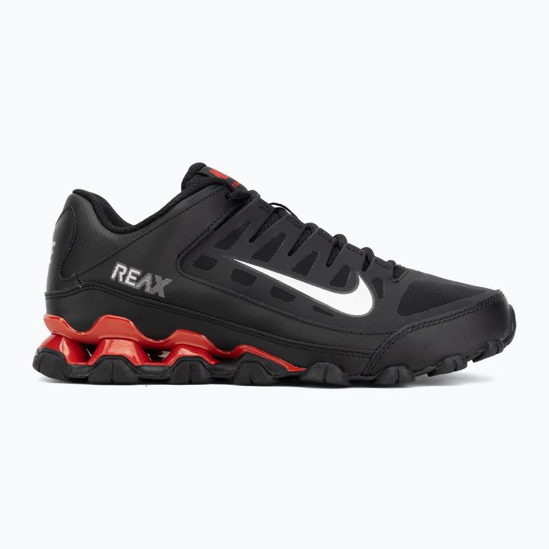 Scarpe da allenamento da uomo Nike Reax 8 Tr Mesh black/university red/metallic silver 2