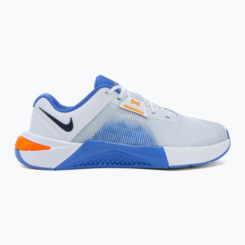 Scarpe da allenamento da uomo Nike Metcon 10 football grey/blue crystal/midnight navy 2