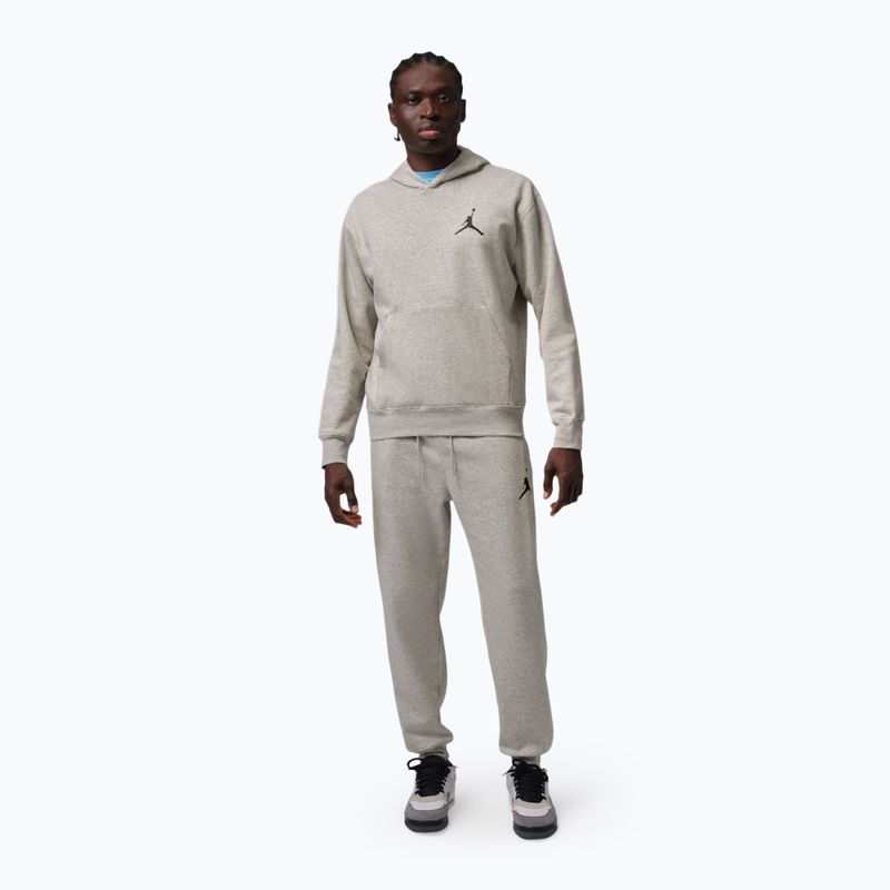 Felpa uomo Nike Jordan Pullover Hoodie grey heather/black 2