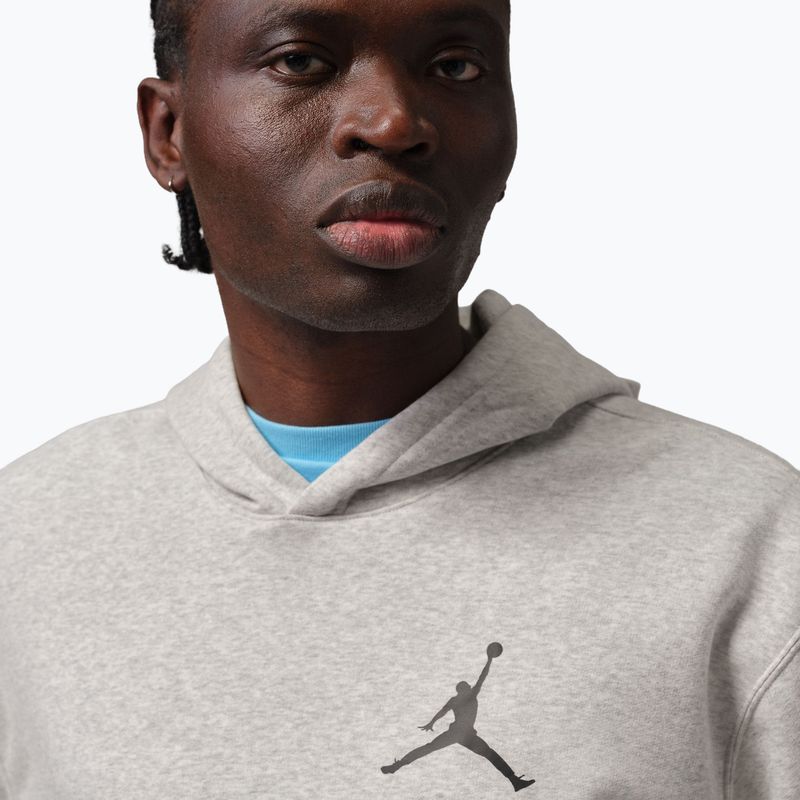 Felpa da uomo Jordan Pullover Hoodie grey heather/black 4